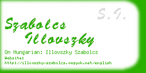 szabolcs illovszky business card